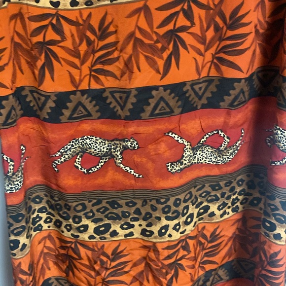 K.C Spencer 90s cheetah maxi dress size 4P - Picture 4 of 7